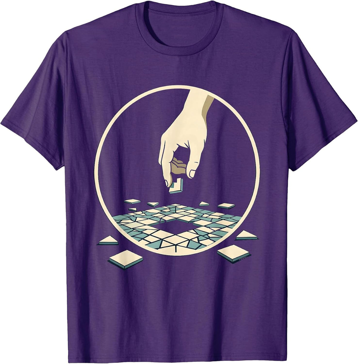 Suicide Prevention Awareness Mosaic Healing Art T-Shirt - Purple