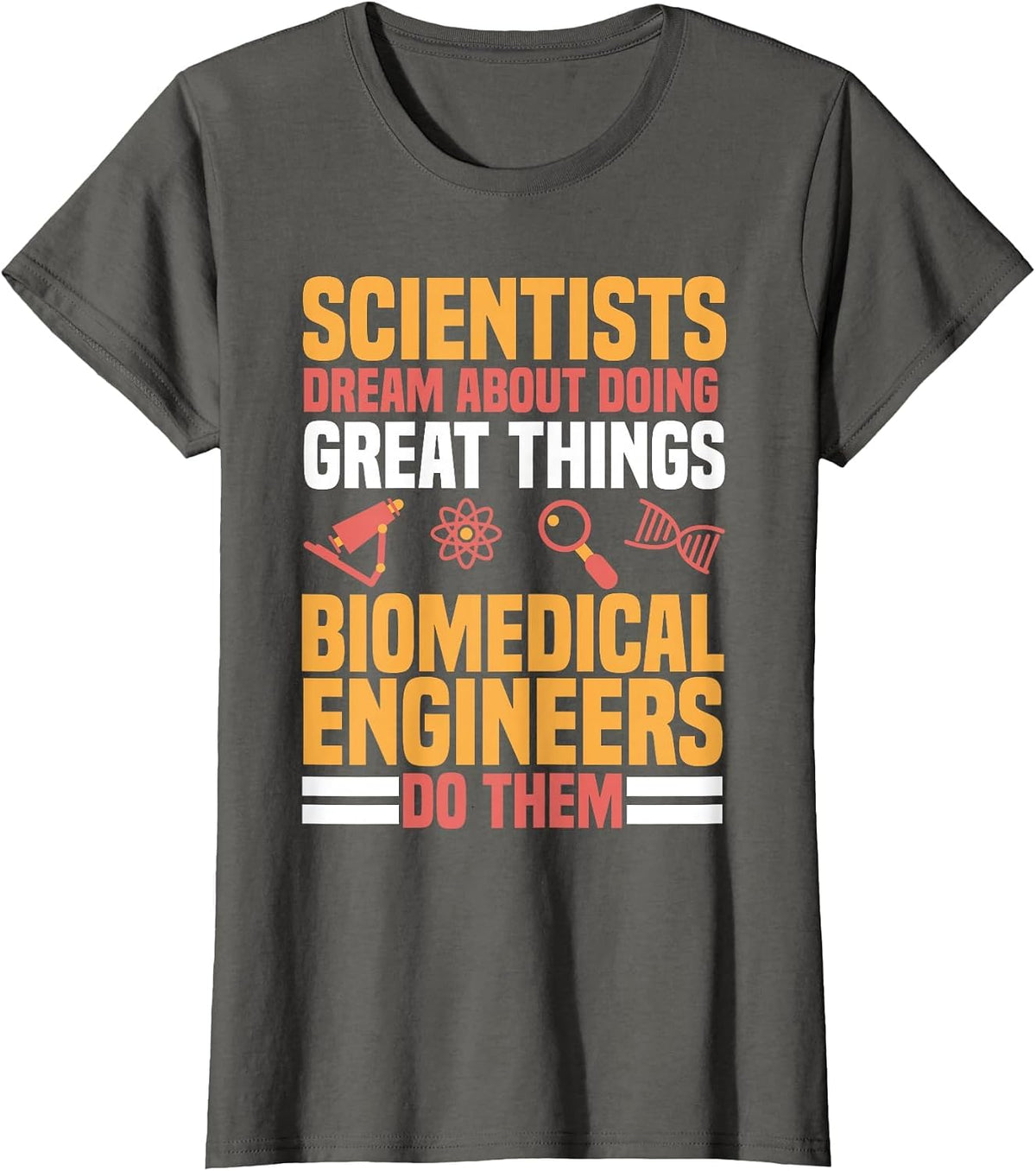 Biomedical Engineering Bioengineer Medical Engineer BMET T-Shirt - Asphalt Grey