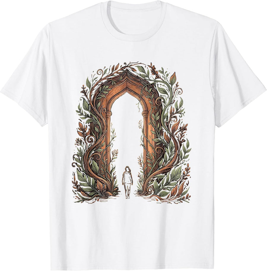 Men's Suicide Prevention Awareness Hope Doorway Graphic T-Shirt - White