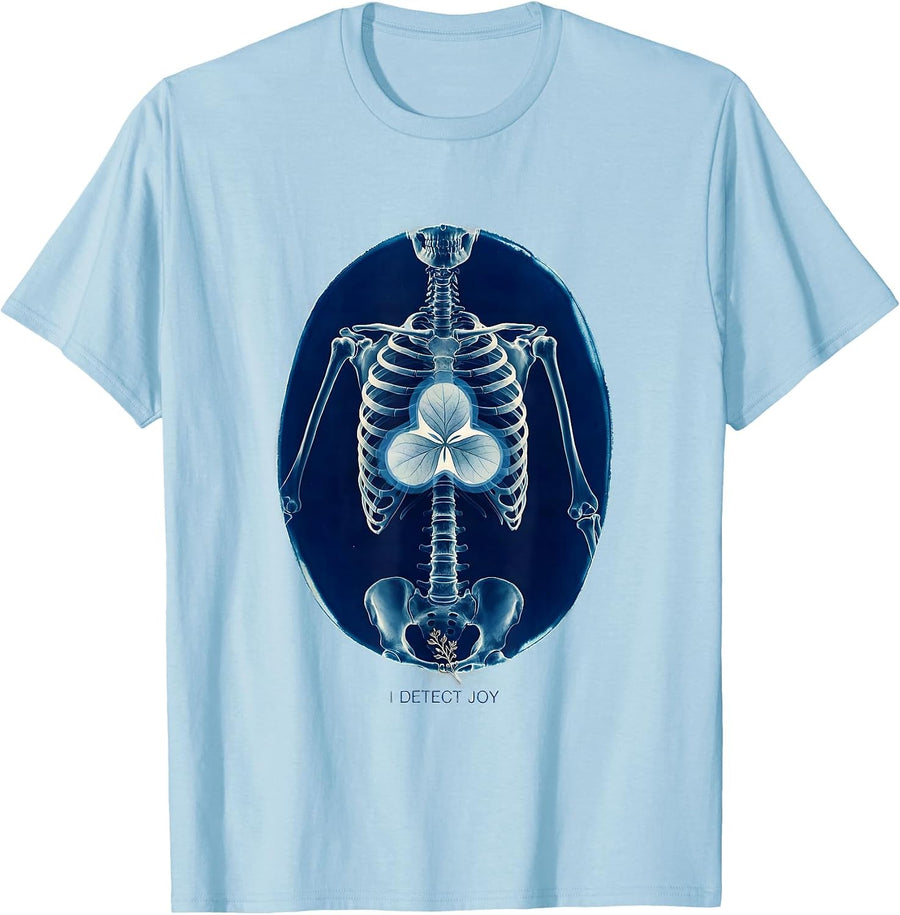 Men's I Detect Joy Cyanotype Radiology Tech Humor Gift T-Shirt - Baby Blue