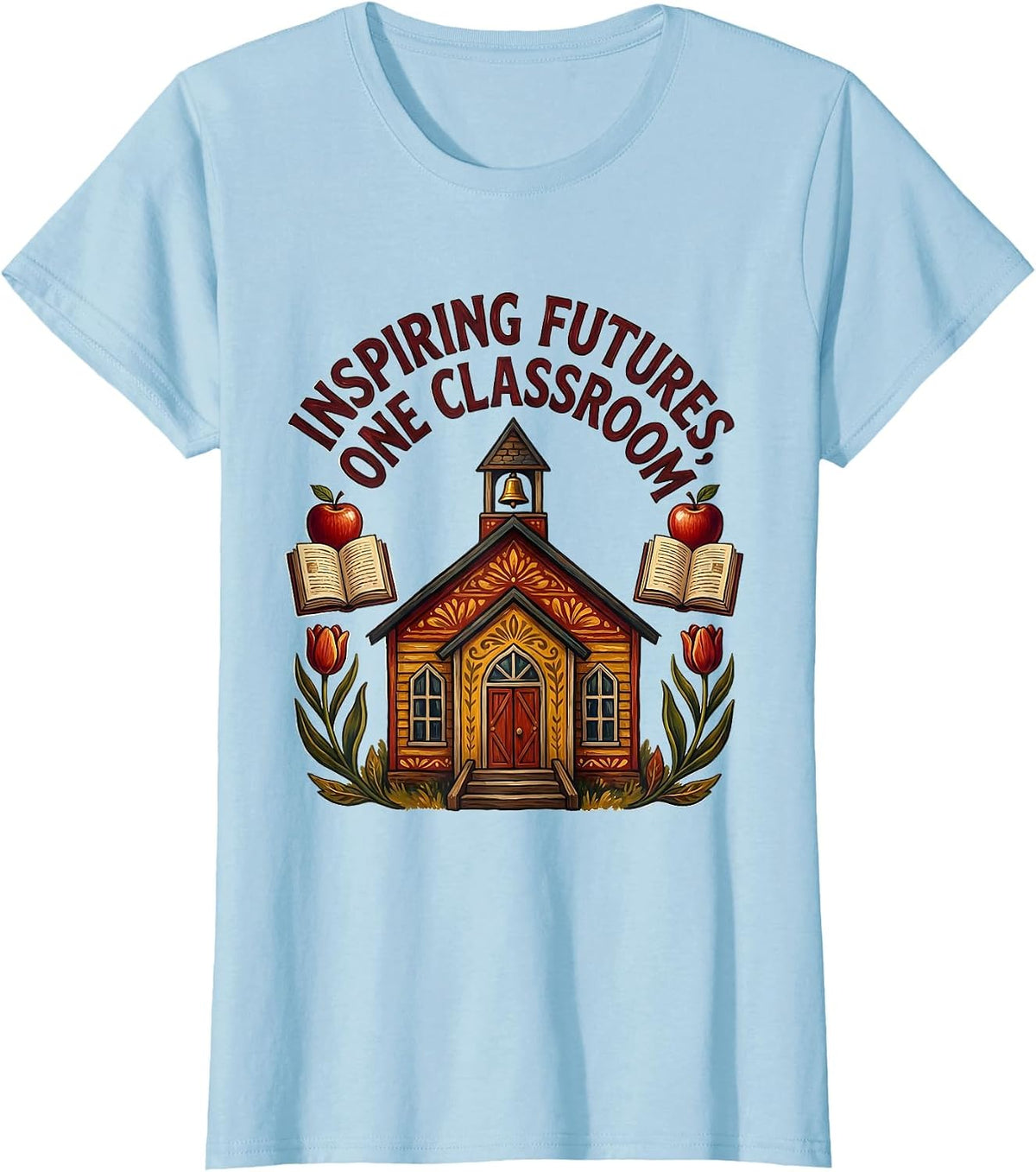 Inspiring Futures Labor Day Classroom Design T-Shirt - Baby Blue
