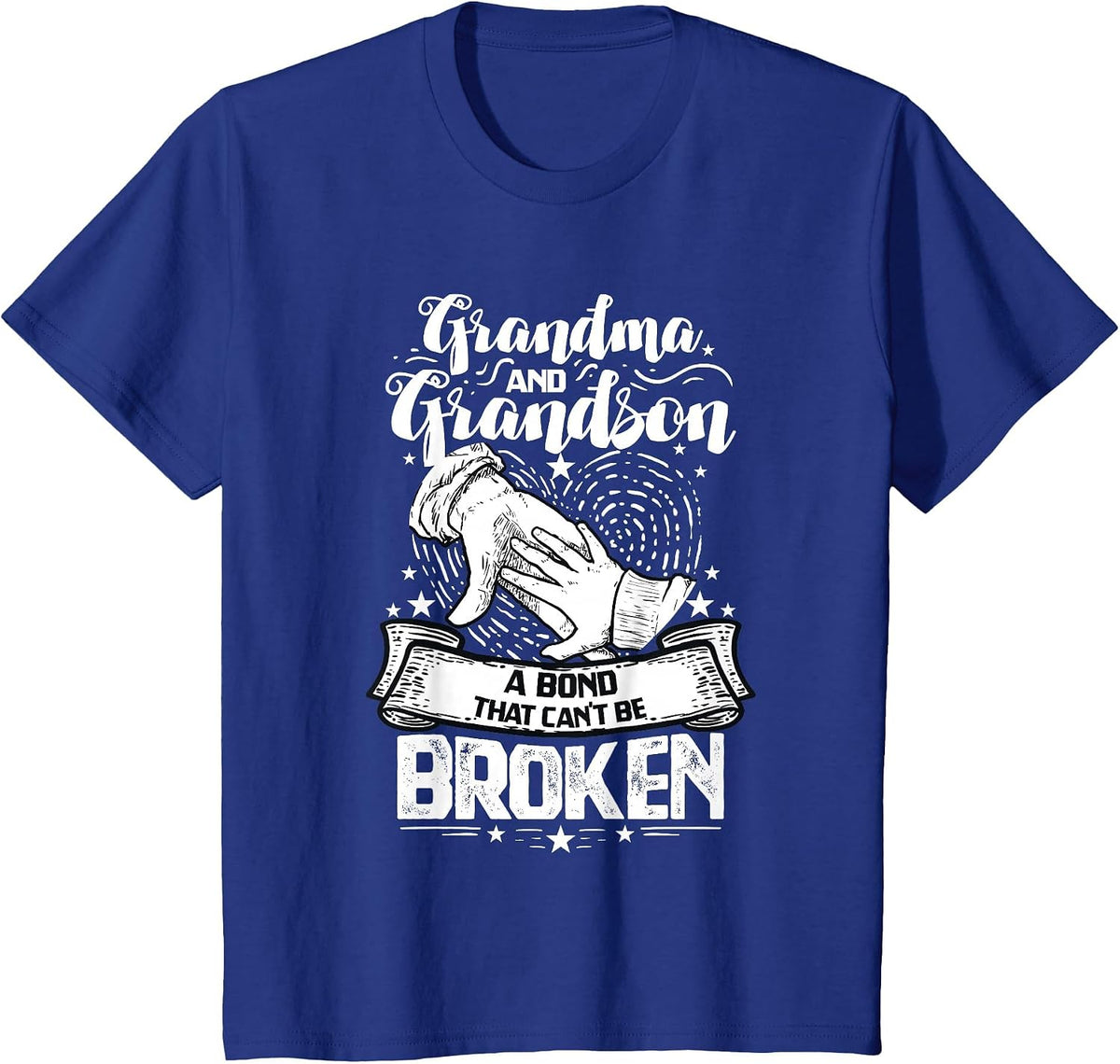Grandma and Grandson A Bond that Can't Be Broken T-Shirt - Royal Blue
