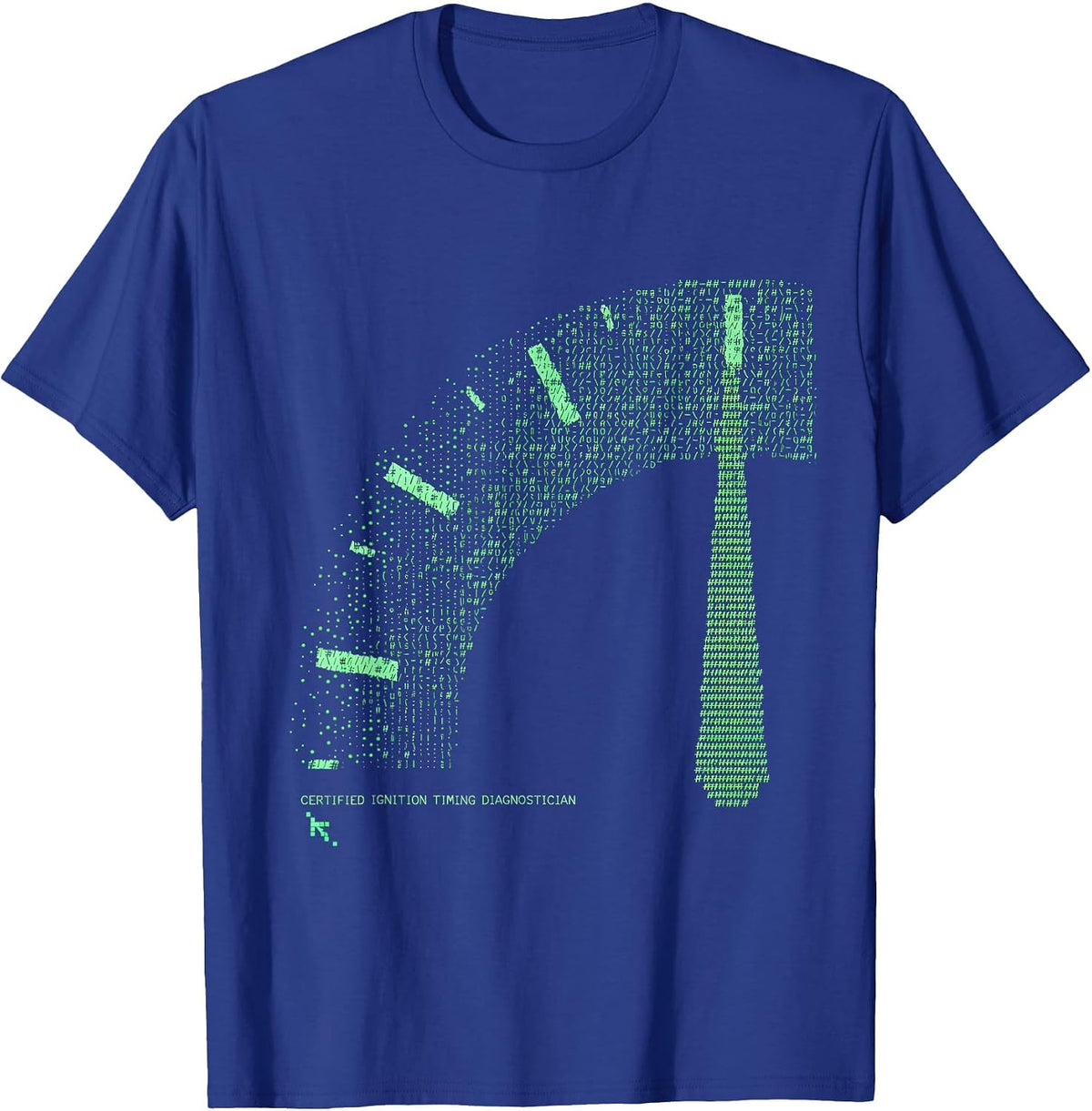 Certified Ignition Timing Diagnostician Funny Mechanic T-Shirt - Royal Blue