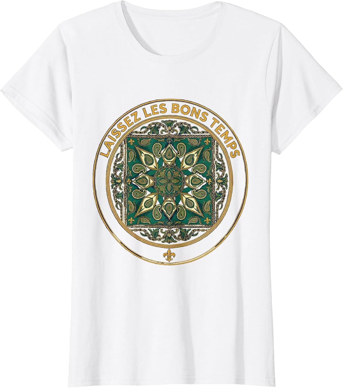Laissez Les Bons Temps Funny Family Mardi Gras Parade T-Shirt - White