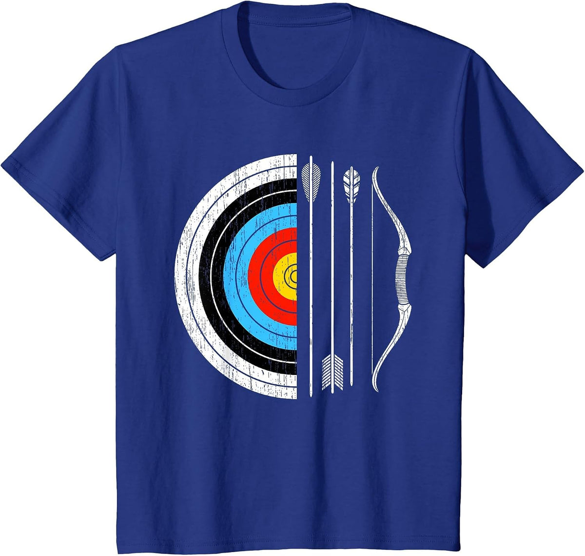 Vintage Archery with Bow Funny Classic Archers Bowman Outfit T-Shirt - Royal Blue