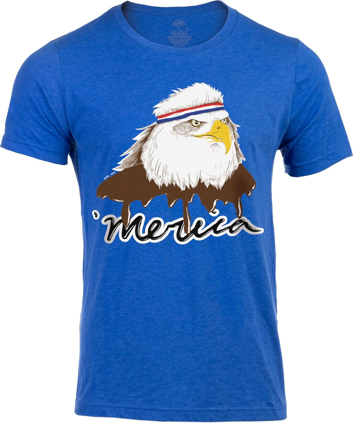 USA Mullet Eagle - Patriotic 80's Eagle of Freedom - Merica Unisex T-Shirt - Royal Blue