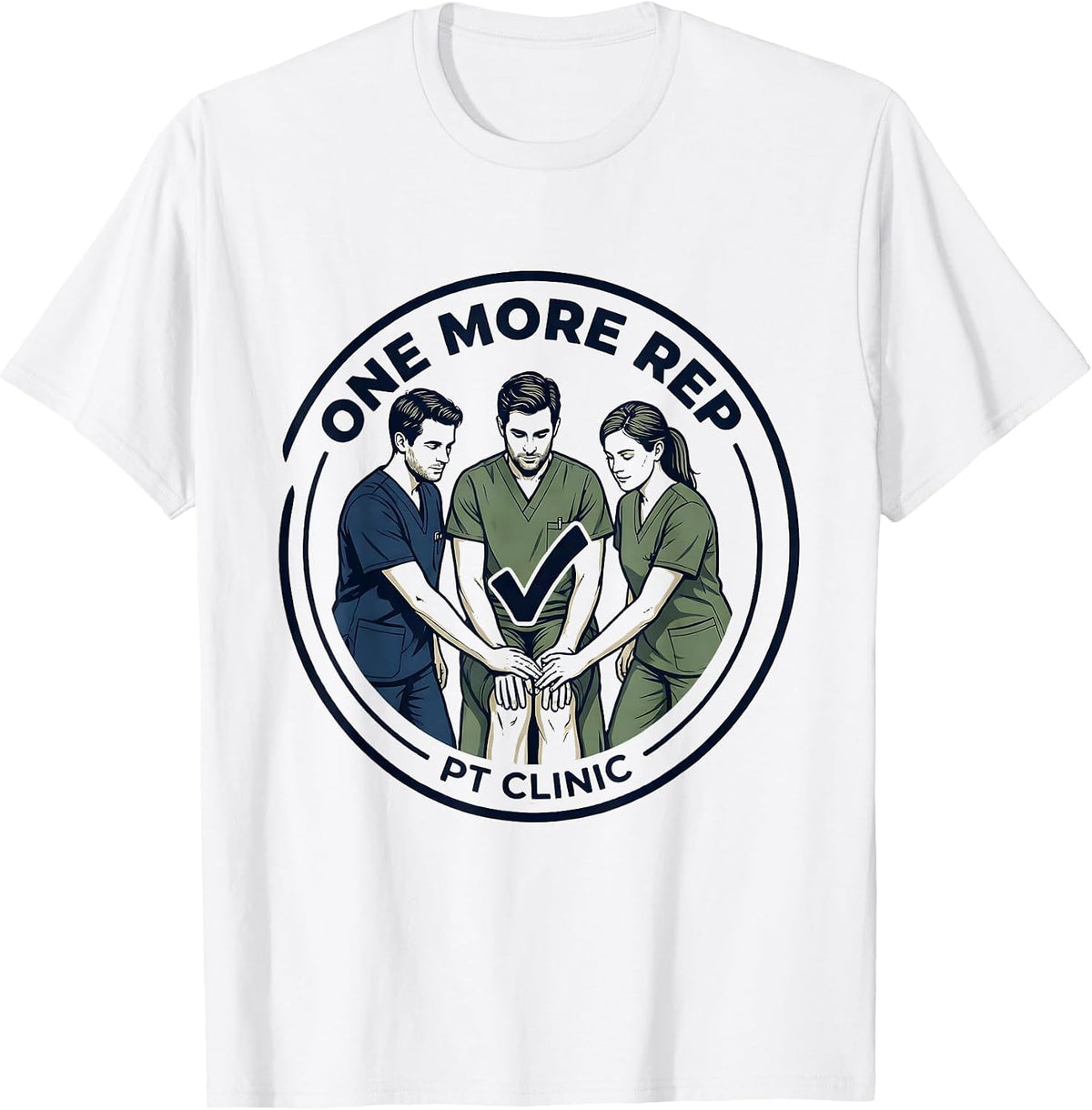 Men's Therapist Team Support Physical Therapy Humor Gift T-Shirt - White