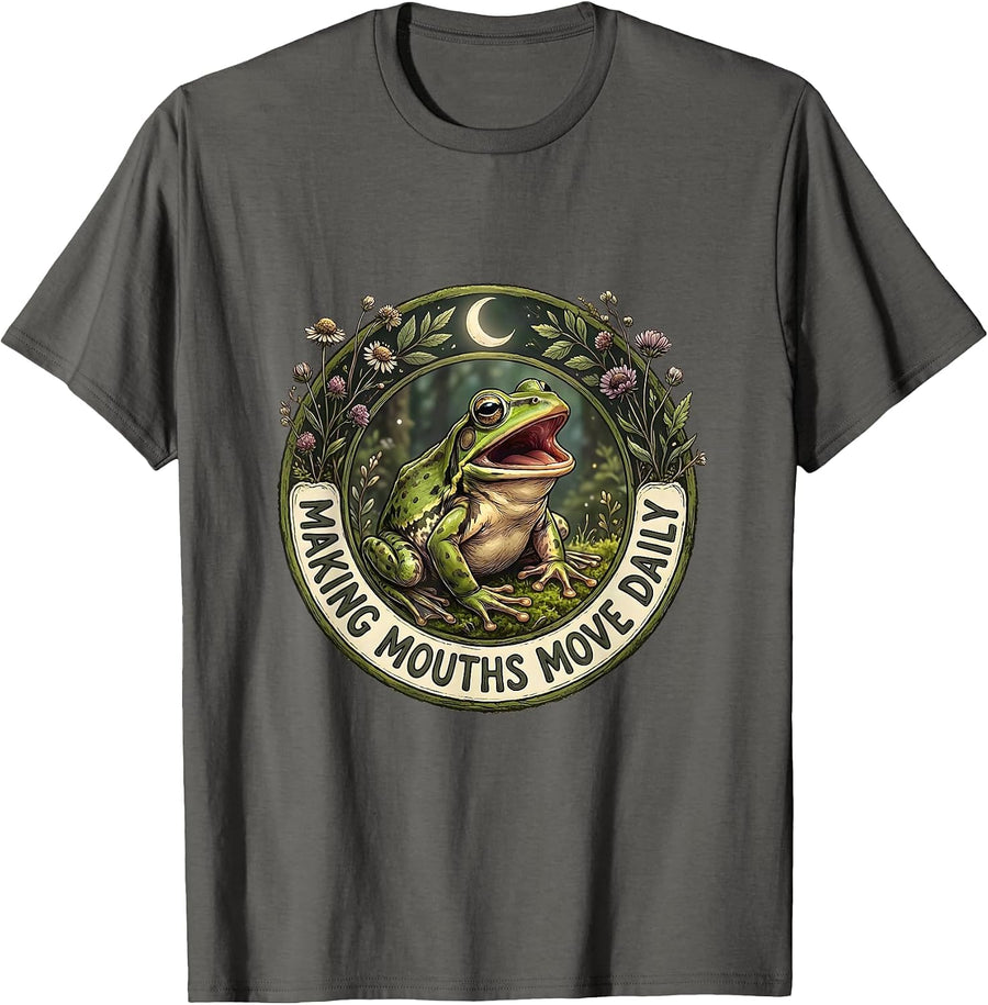 Making Mouths Move Daily Speech Therapist Design T-Shirt - Asphalt Grey