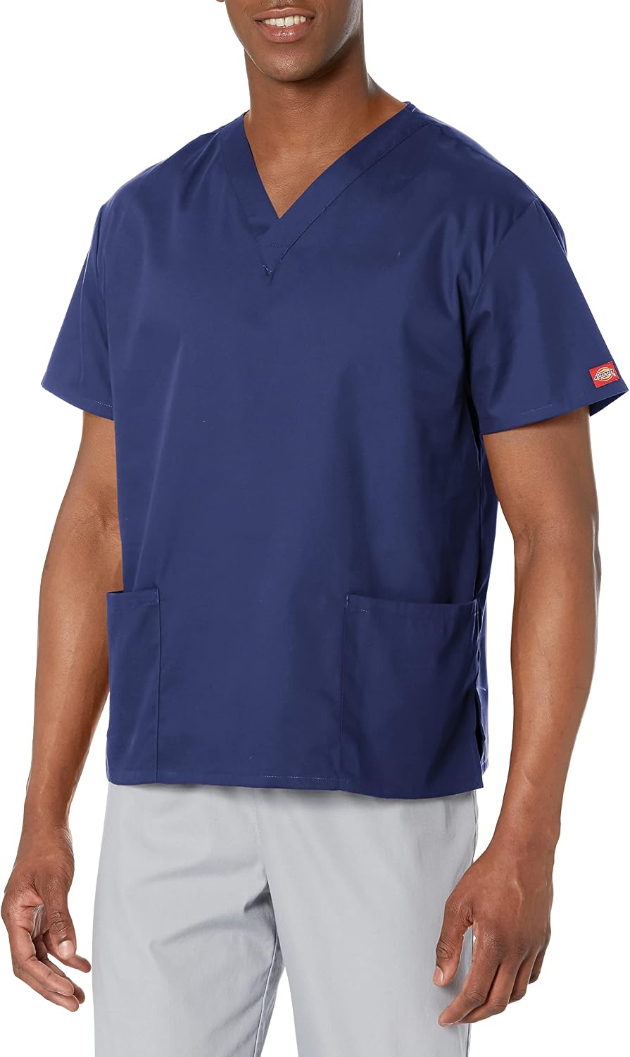 Dickies EDS Signature Scrubs Tops for Women V-Neck Modern Classic Fit - Navy
