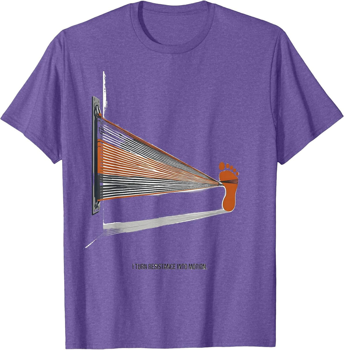 Men's I Turn Resistance Into Motion Physical Therapy PT Humor T-Shirt - Purple Heather