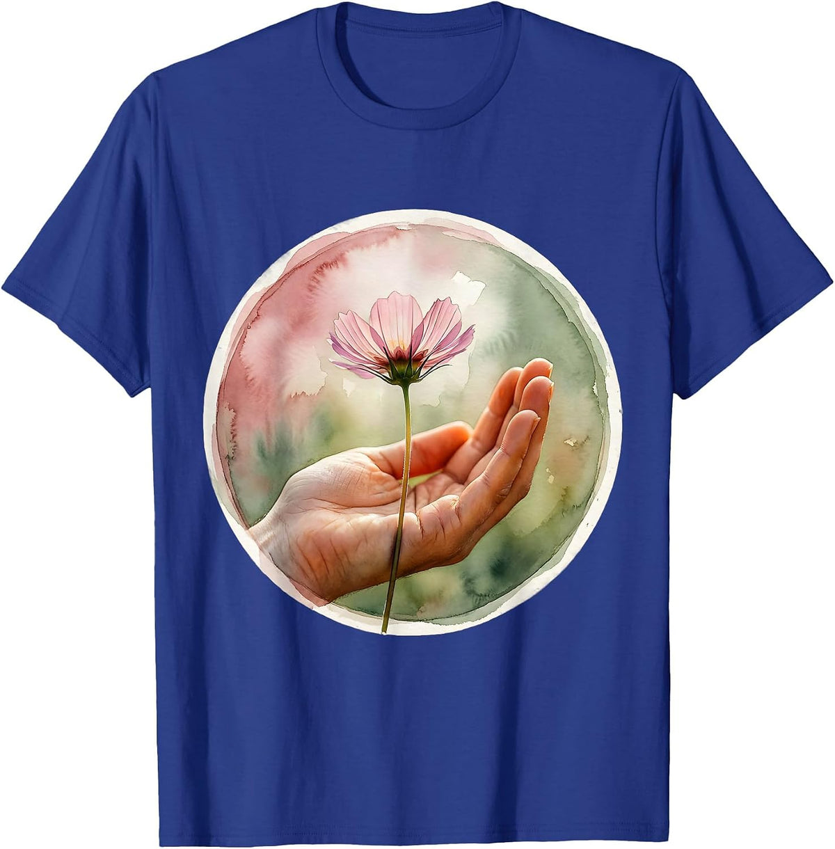 Men's Dear Person Behind Me Wildflower Gesture T-Shirt - Royal Blue