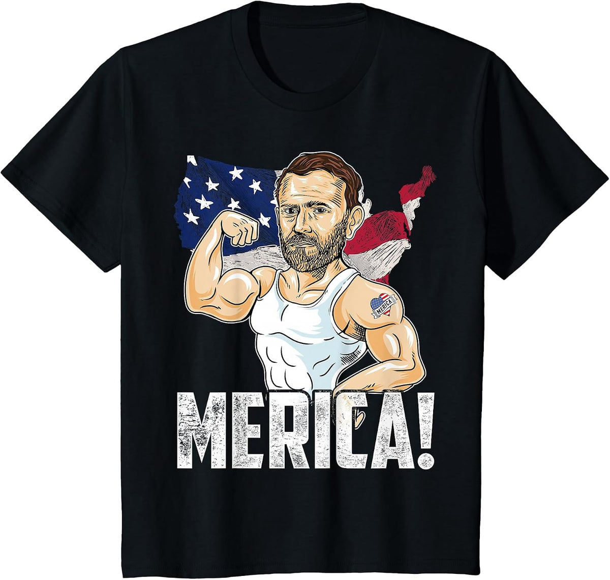 President Ulysses S. Grant Merica 4th of July Funny Party T-Shirt - Black