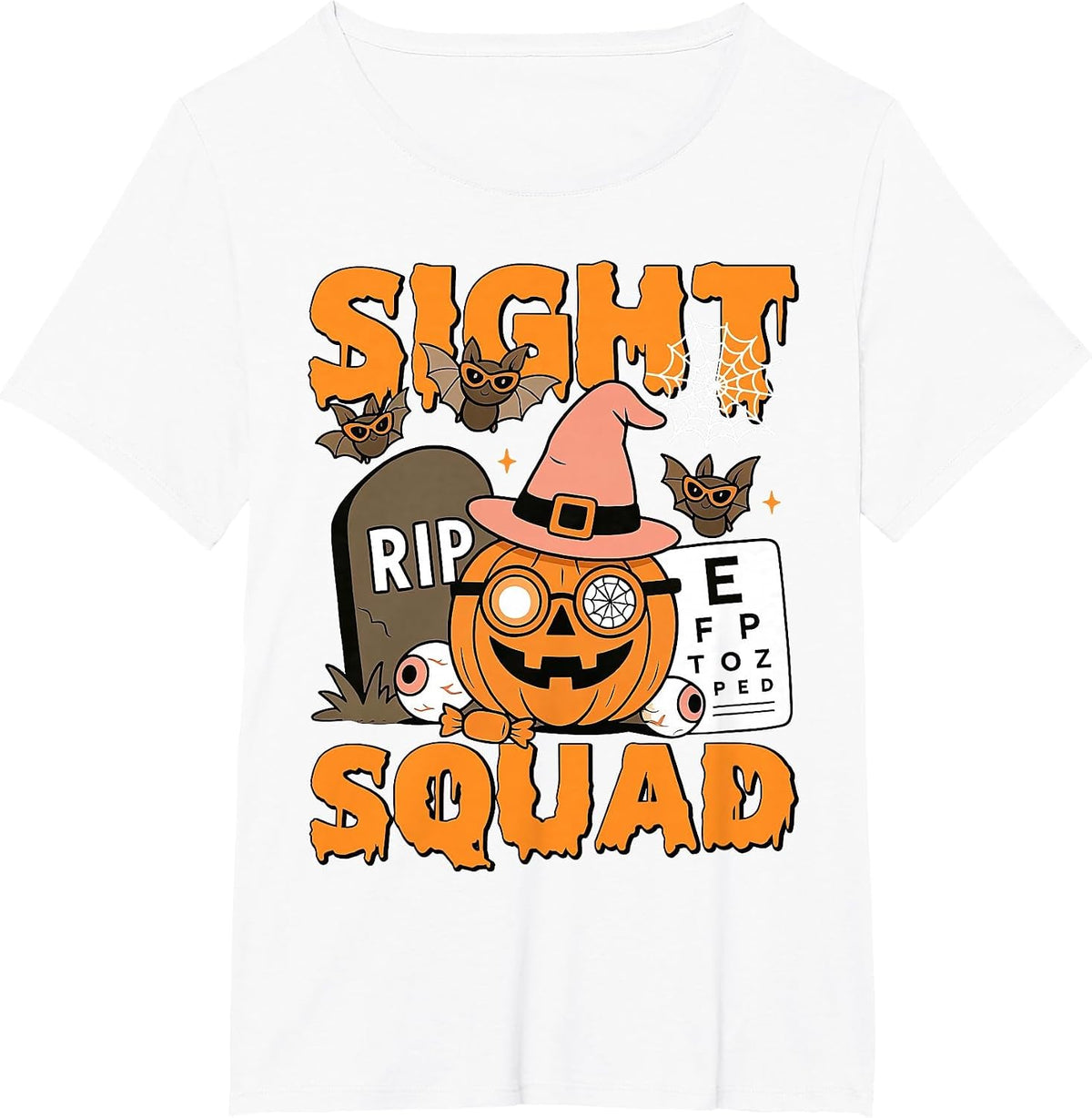 Halloween Sight Squad Optometry Optician Optometrist Eye Dr T-Shirt - White