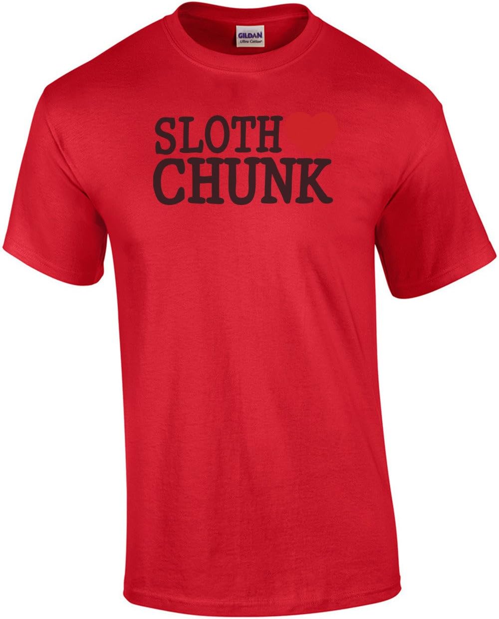 Sloth Love Chunk - Goonies T-Shirt - Red