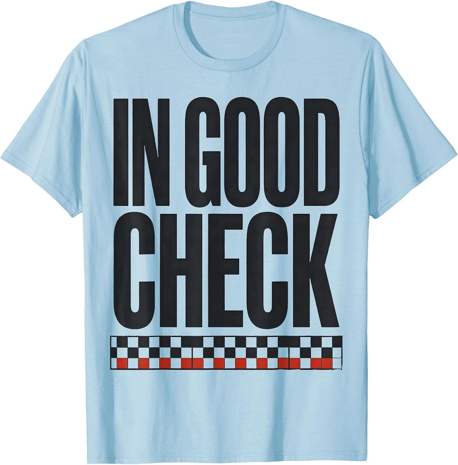 Men's In Good Check Funny Chess Player Gift For Chess Lover Kids T-Shirt - Baby Blue