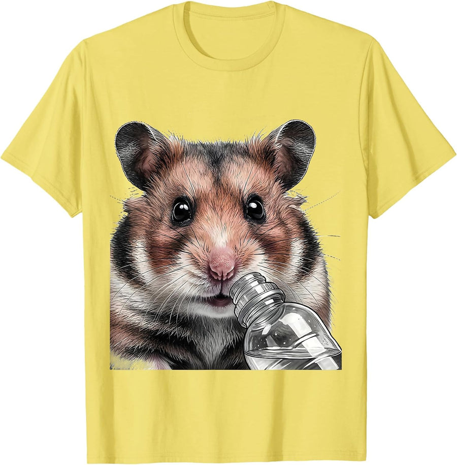 Men's Hamster Meme Cute Pet Lover Humor Gift T-Shirt - Lemon Yellow