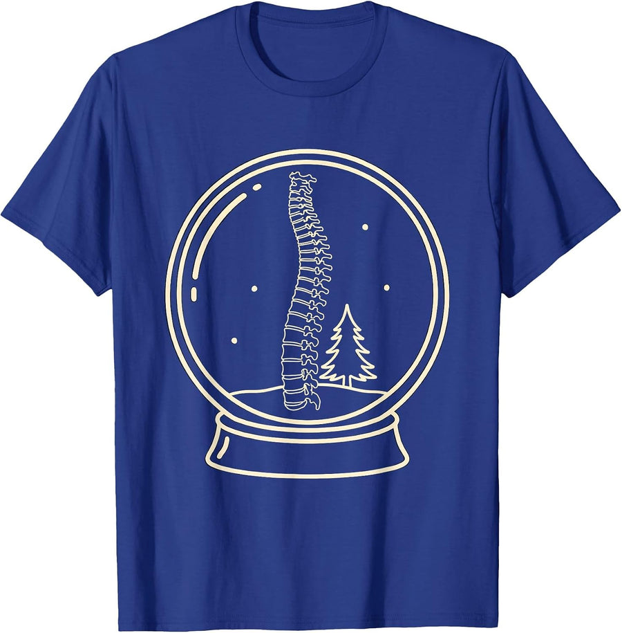 Skeleton Scan Window Radiology Tech Christmas Humor T-Shirt - Royal Blue