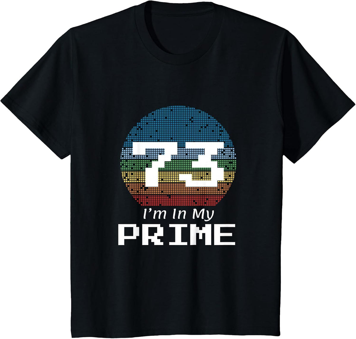 73th Birthday Maths Prime Number T-Shirt - Black