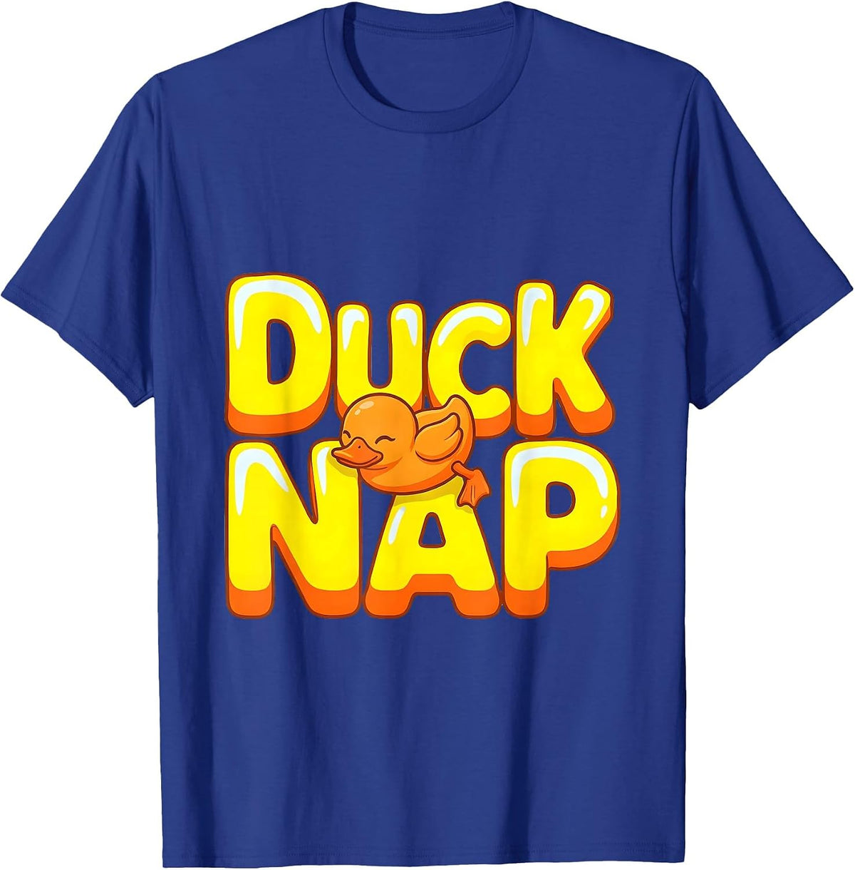 Ducknap Cute Sleeping Duck Pajama Animal Lover Gift T-Shirt - Royal Blue
