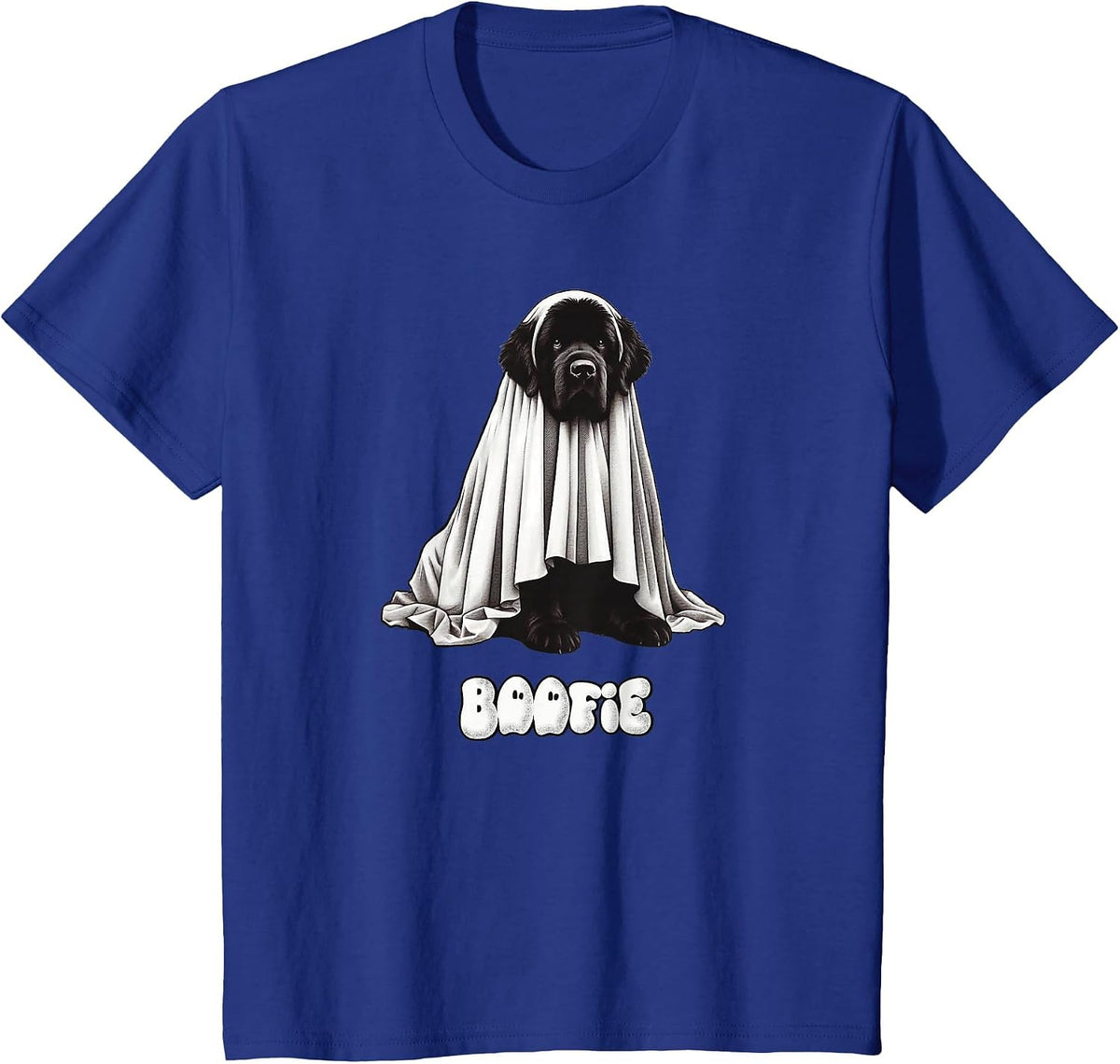 Funny Boofie Newfoundland Dog Halloween Newfie Ghost Dog Mom T-Shirt - Royal Blue