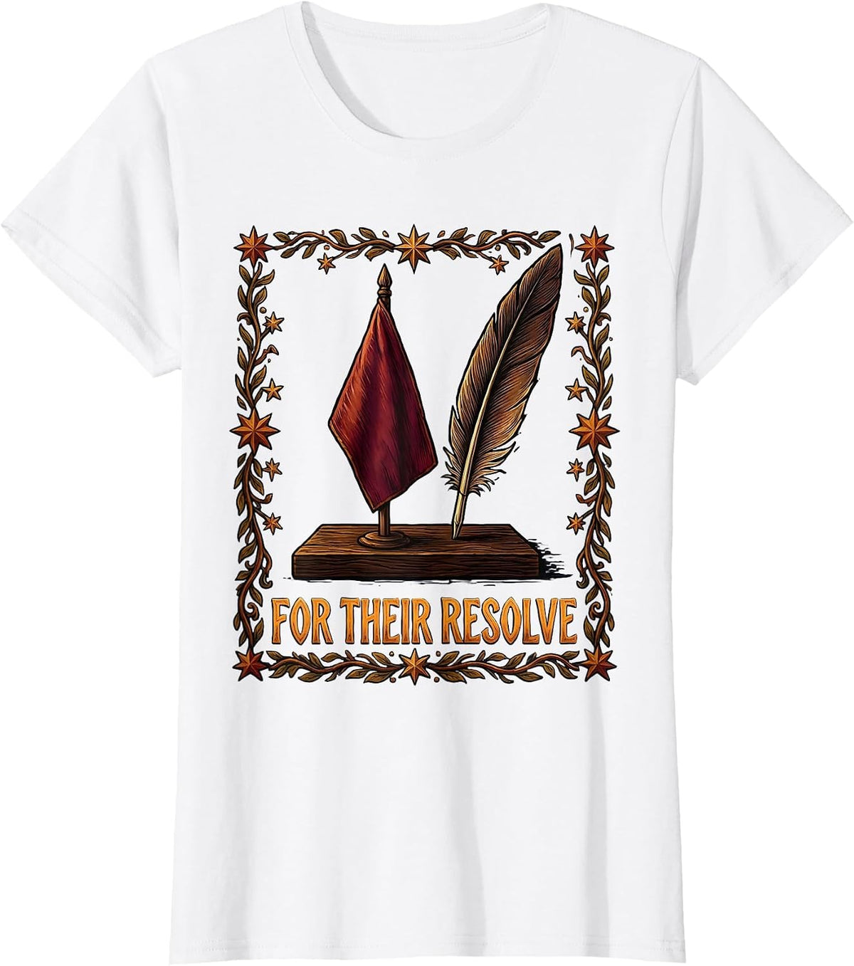 For Their Resolve Vintage Patriotic Memorial Day T-Shirt - White