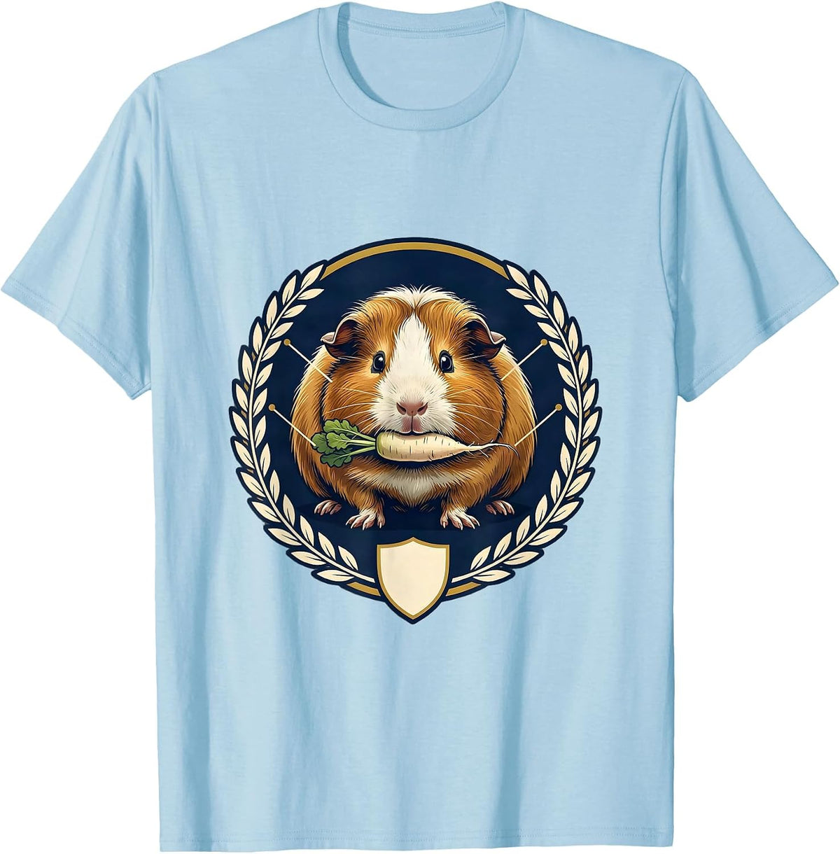 Men's Guinea Pig Seal Pig Lover Funny Animal Humor T-Shirt - Baby Blue