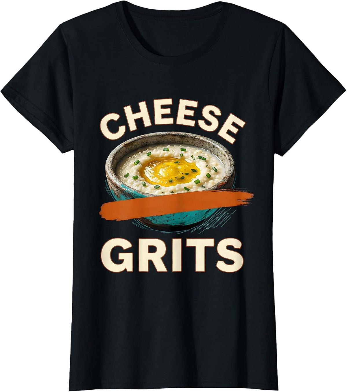 Cheese Grits Bootleg 90's Rap Rock Vintage Funny T-Shirt - Black