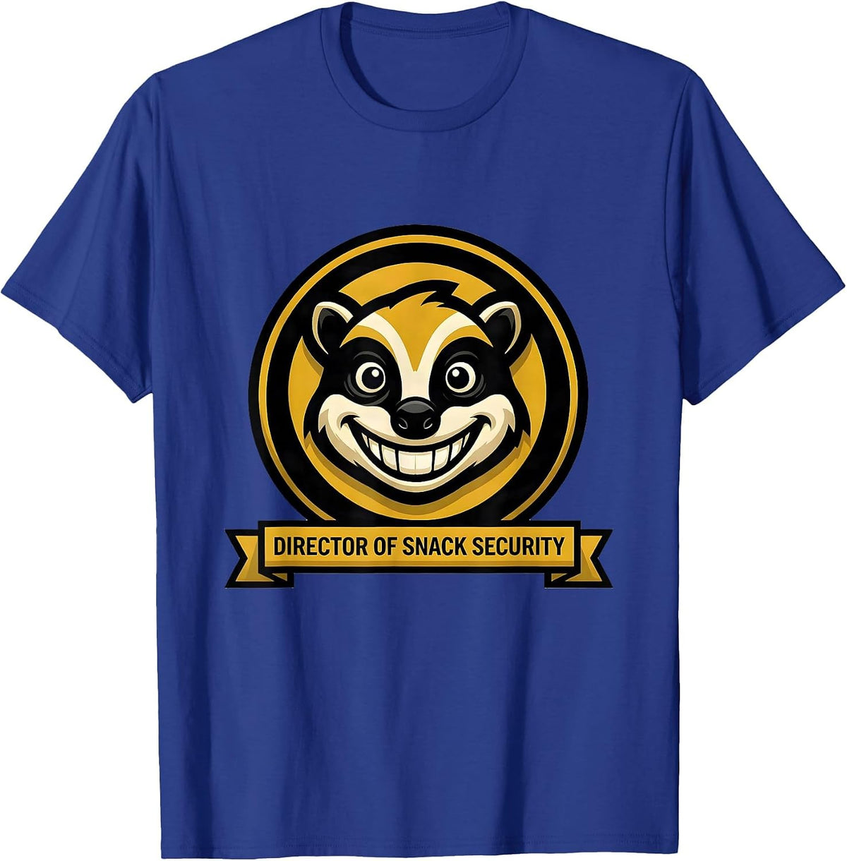 Director of Snack Security Funny Opossum Meme Bootleg T-Shirt - Royal Blue