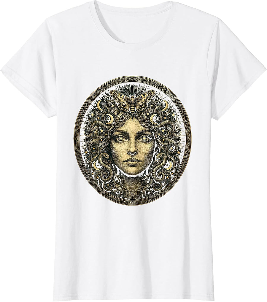 Women's Wild Irish Curls Red-Haired Celtic Beauty T-Shirt - White