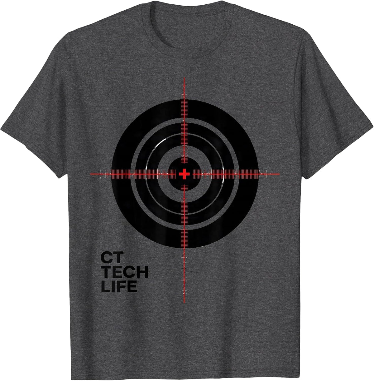 Men's CT Tech Life Swiss International Radiology Tech Humor T-Shirt - Dark Heather Grey