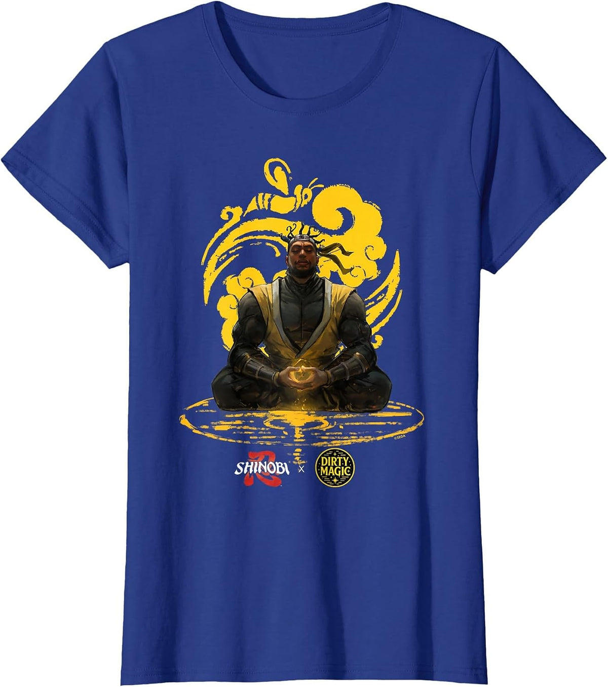 Shinobi x Dirty Magic: Meditate T-Shirt - Royal Blue
