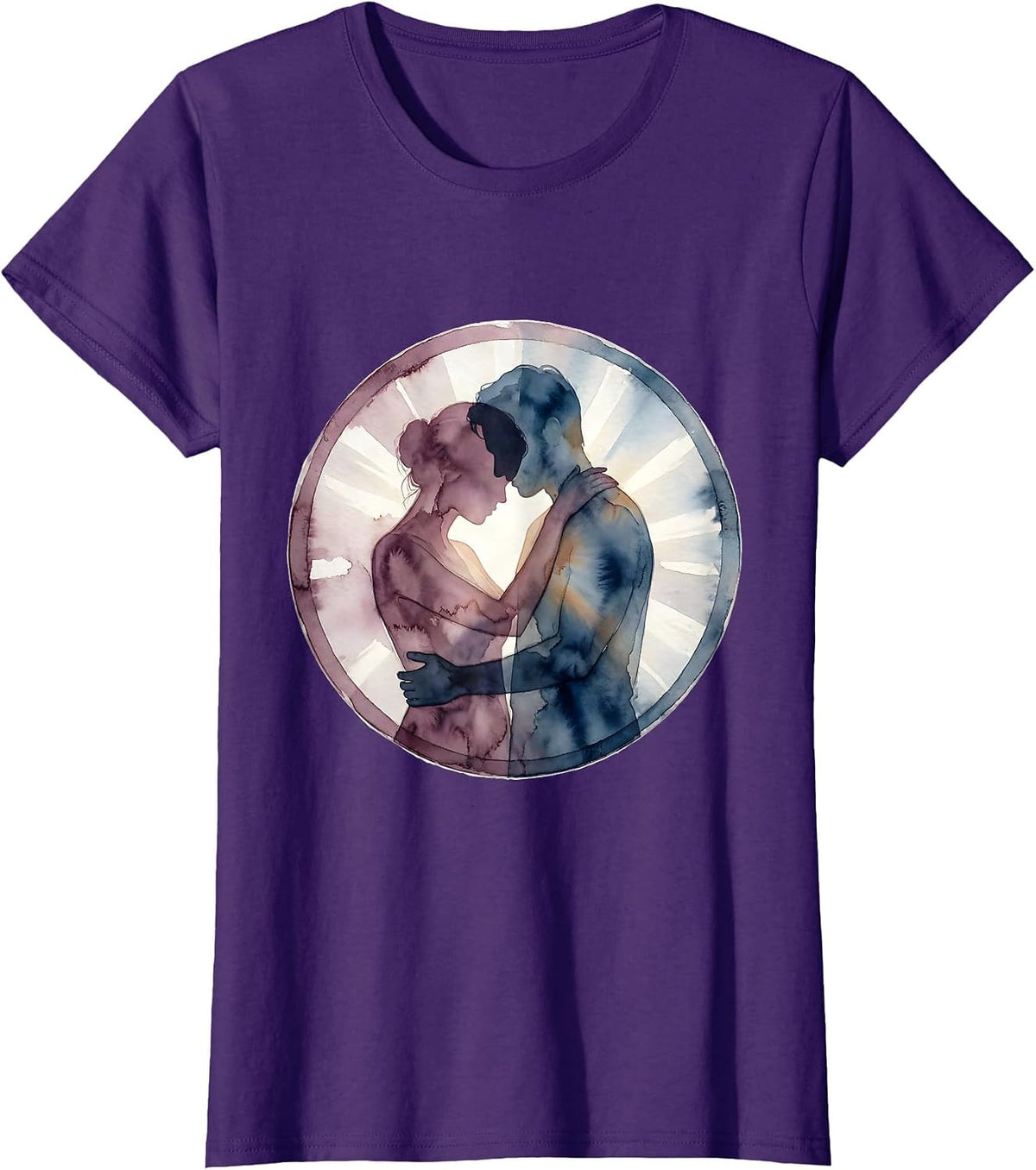 Dear Person Behind Me Hug Shadow Graphic T-Shirt - Purple