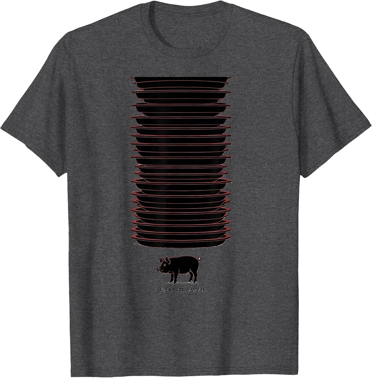 Men's I Refill On Demand Funny Guinea Pig Lover Humor T-Shirt - Dark Heather Grey