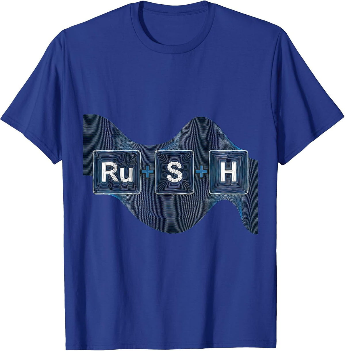 Ru-S-H Funny Chemistry Science Humor T-Shirt - Royal Blue