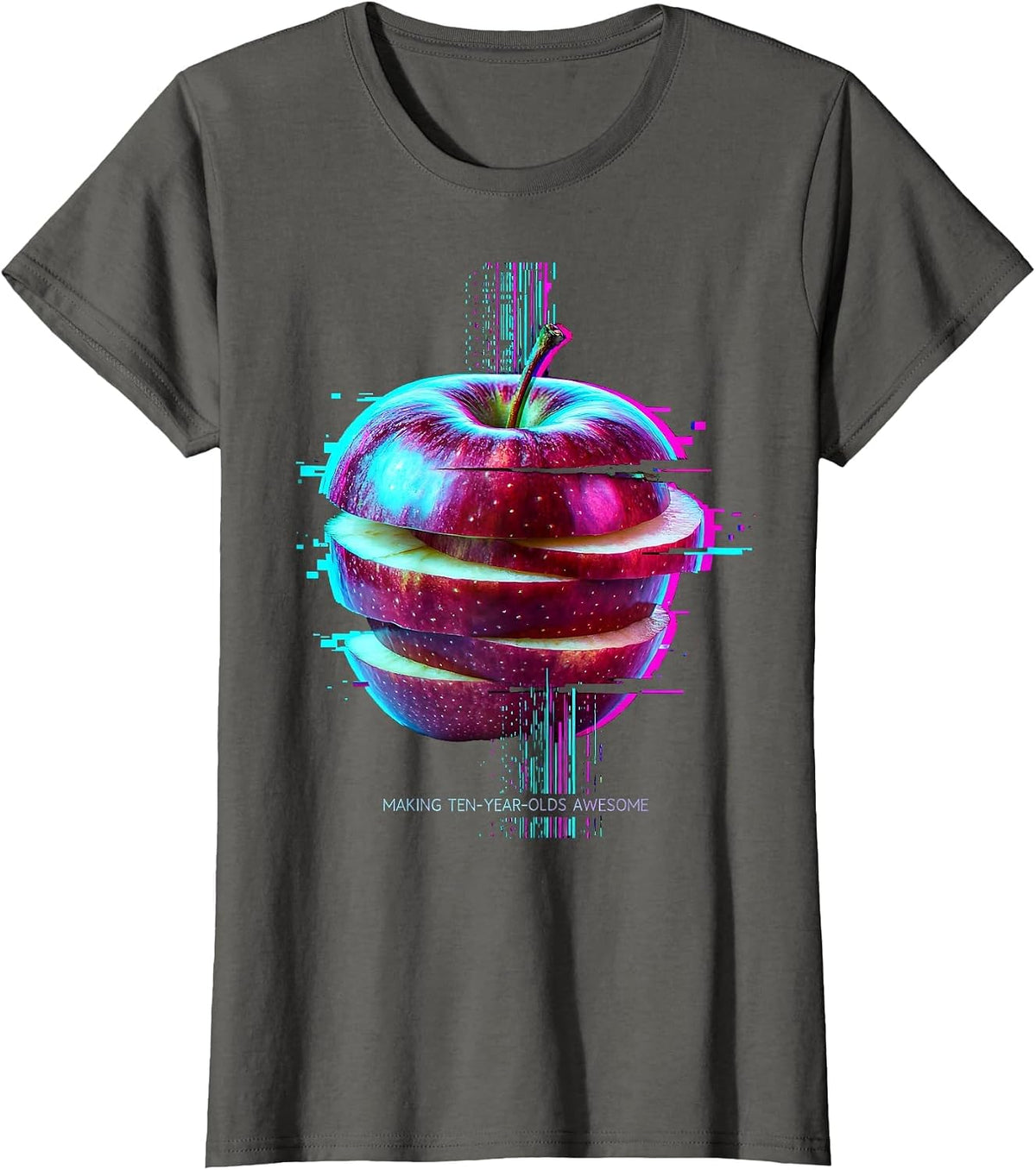Women's Making Ten-Year-Olds Awesome 5th Grade Teacher T-Shirt - Asphalt Grey