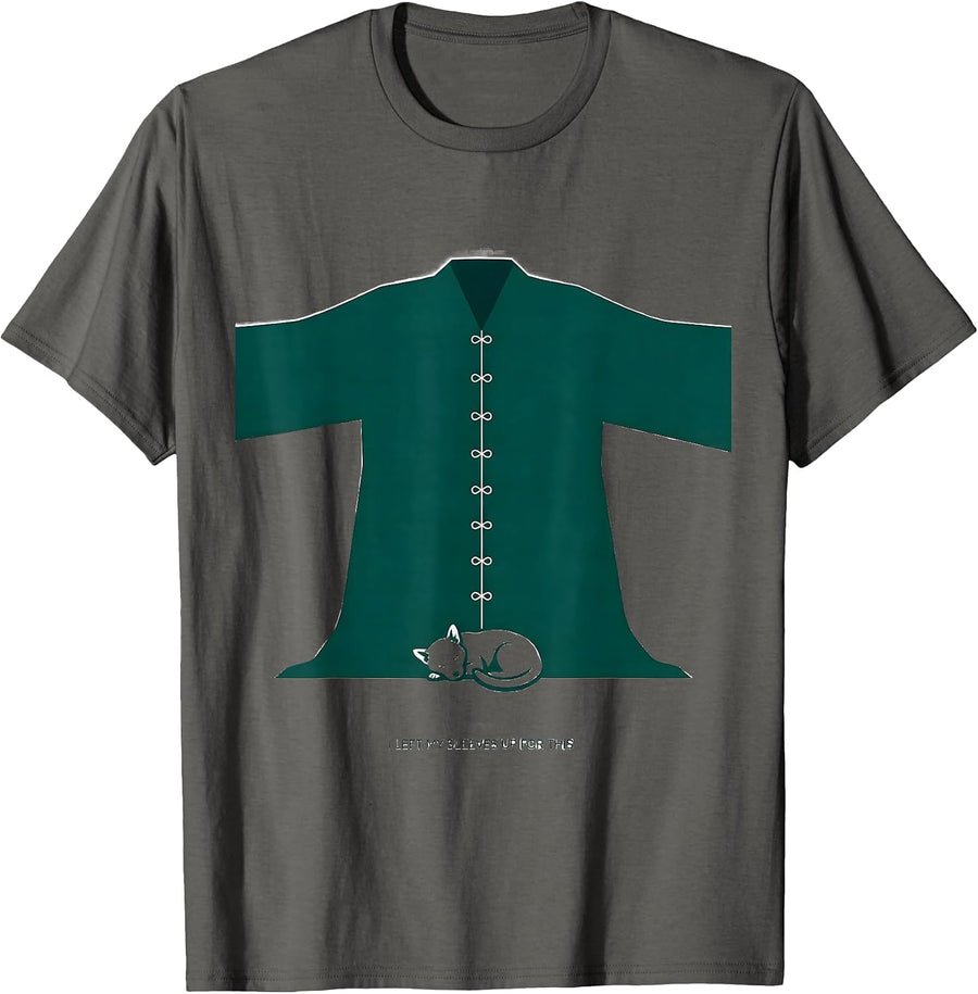 I Left My Sleeves Up For This Funny Vet Tech Christmas T-Shirt - Asphalt Grey