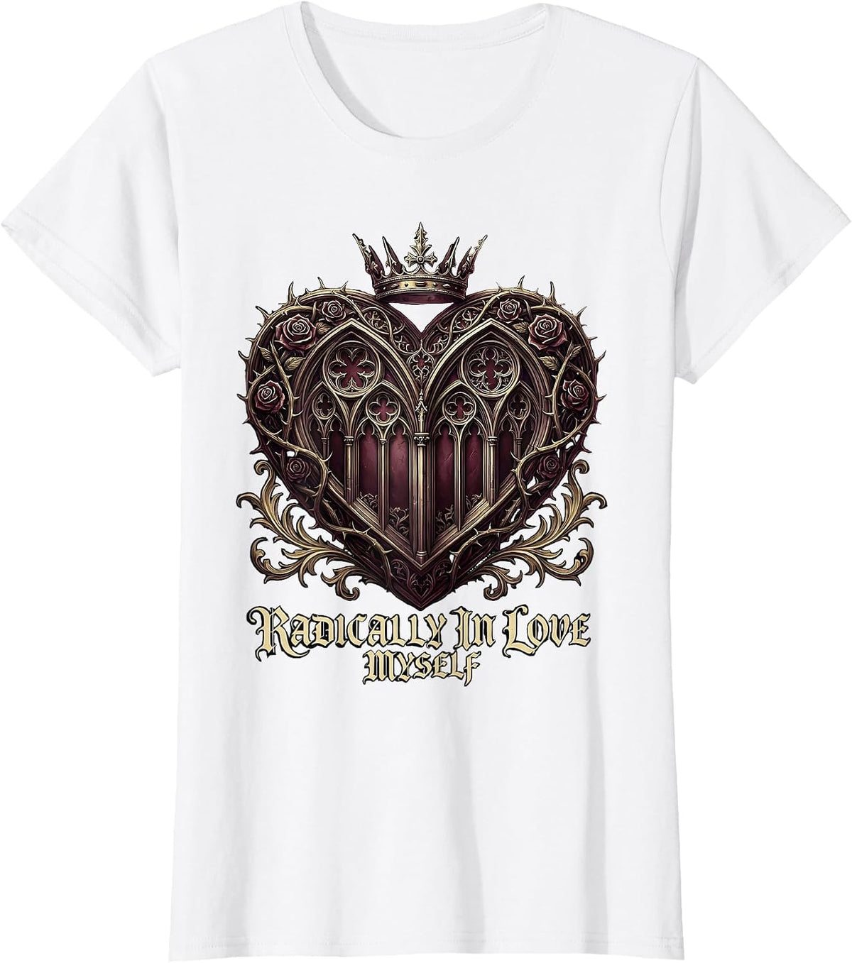 Radically In Love Myself Self-Love Design T-Shirt - White