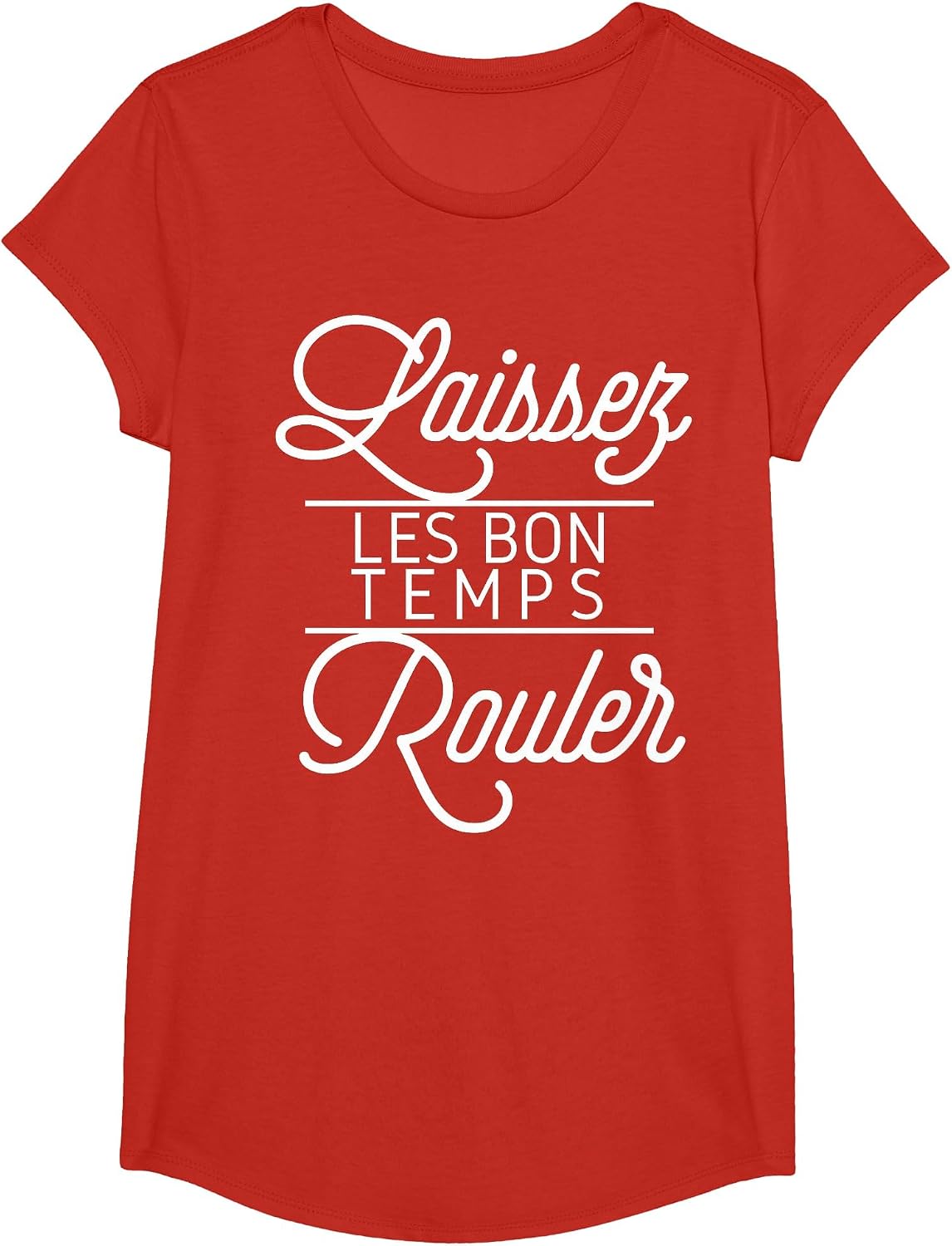 Let The Good Times Roll Shirt Laissez Les Bon Temps Rouler T-Shirt - Girls Red
