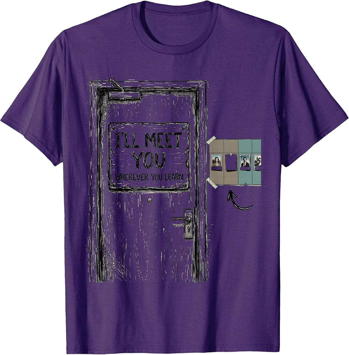 I'll Meet You Wherever You Learn Special Education Teacher T-Shirt - Purple