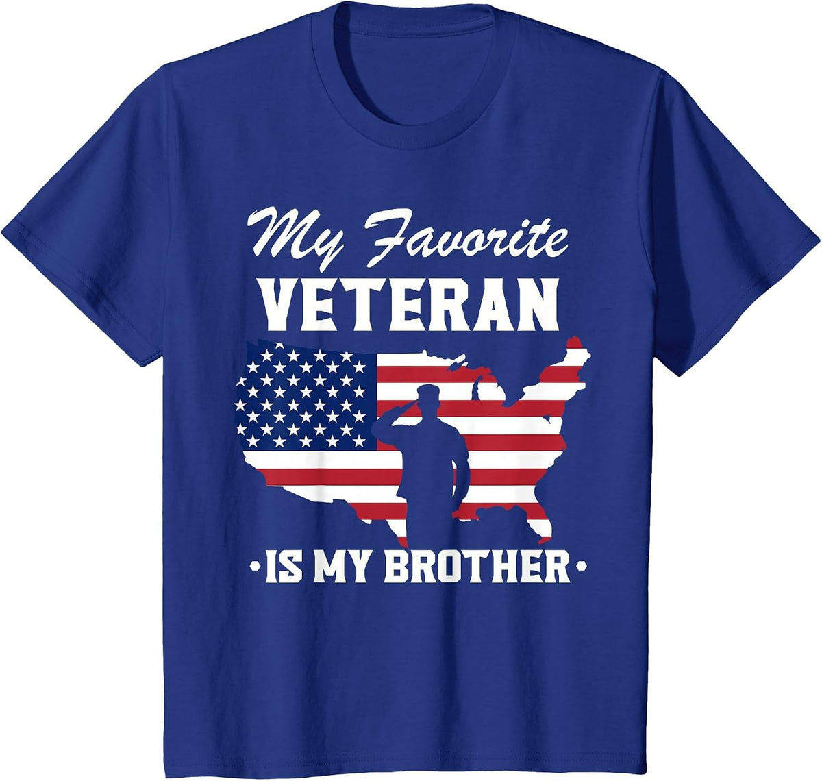 Veterans Day My Favorite Veteran is My Brother T-Shirt - Royal Blue