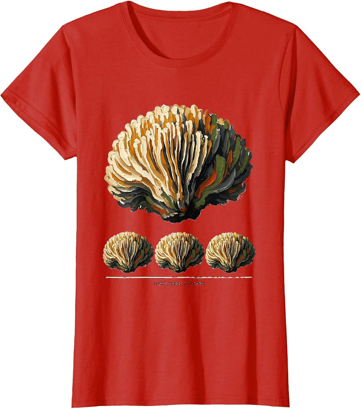 Women's I Have Morel To Learn Funny Mushroom Forager Mycology T-Shirt - Red