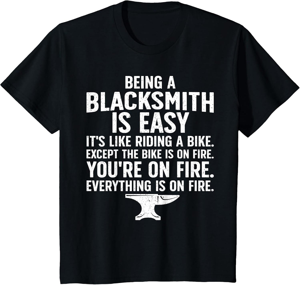 Blacksmith Art for Men Women Forging Tools Blacksmithing T-Shirt - Black