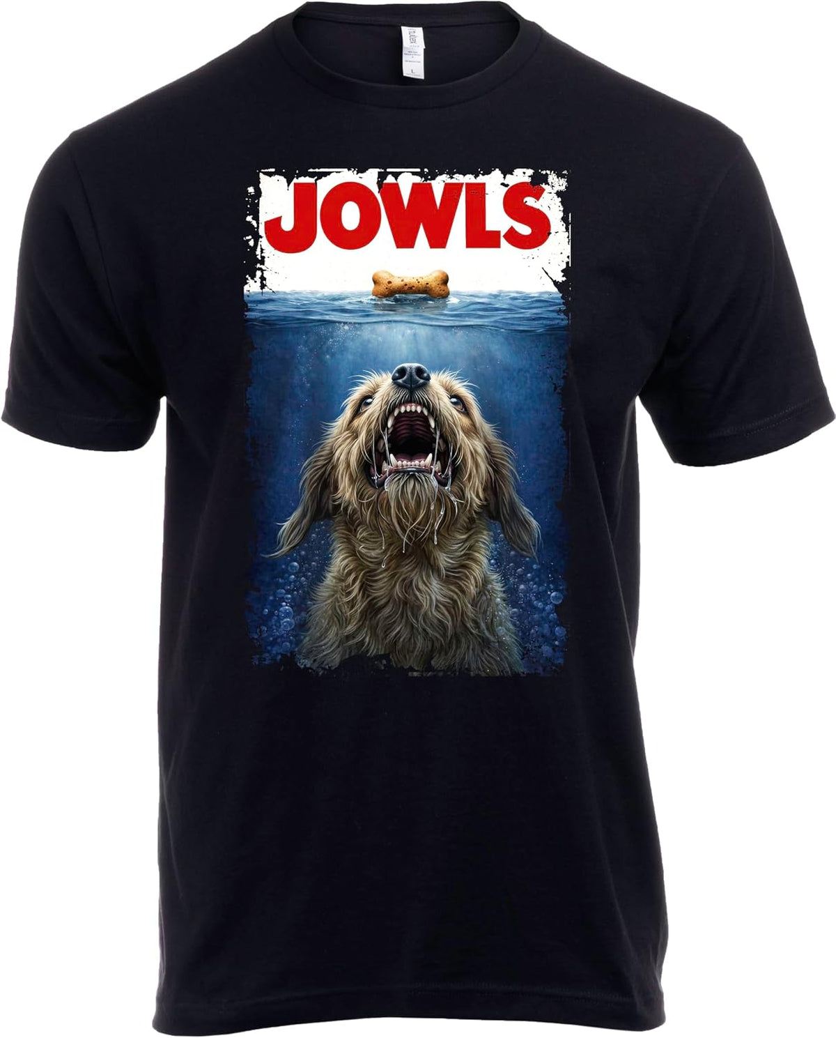 Jowls Funny Dog Owner Humor Tee Shirt, Dog Dad Novelty Joke T-Shirt for Men - Griffon