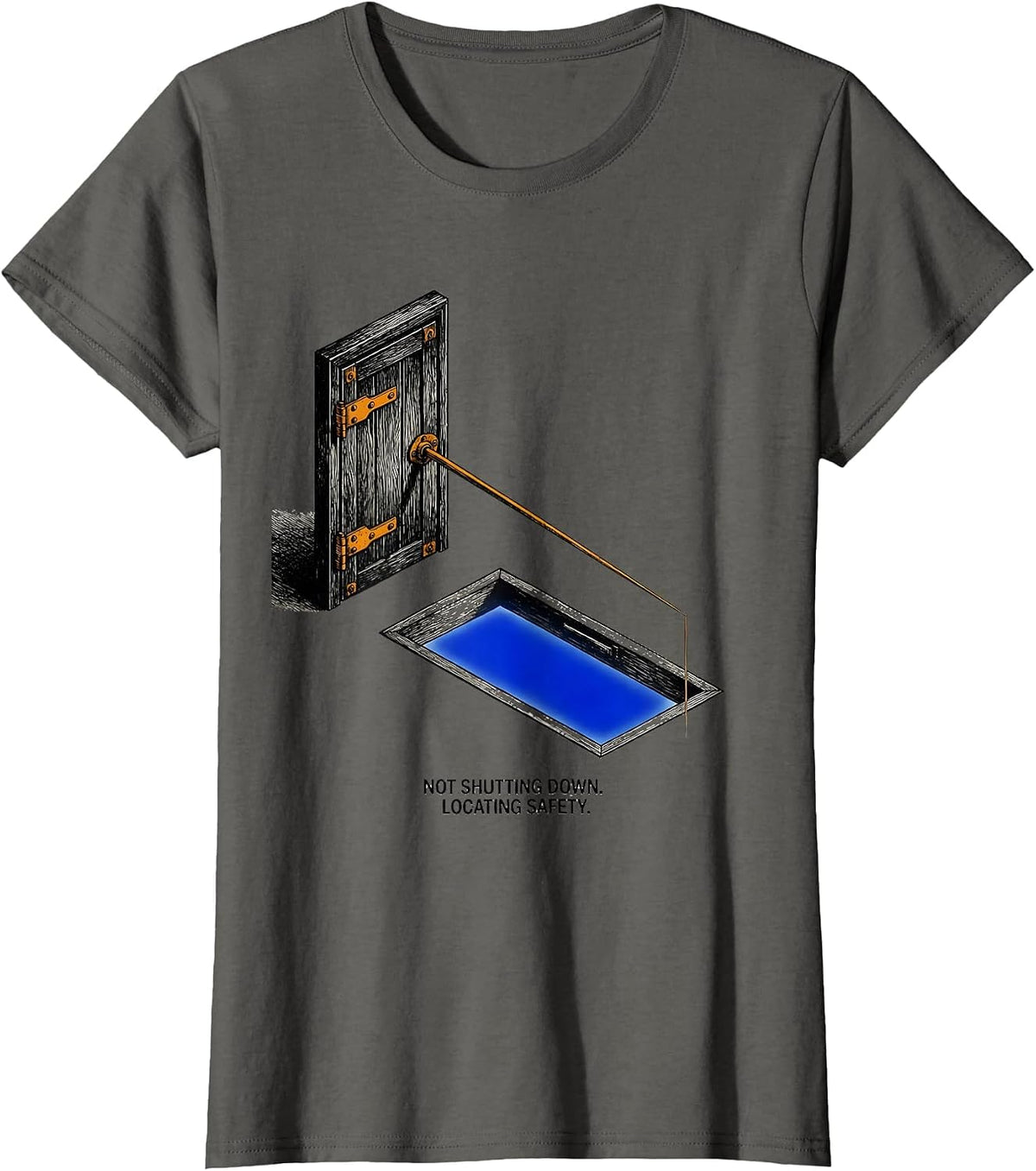 Women's Not Shutting Down Locating Safety Special Education Teacher T-Shirt - Asphalt Grey