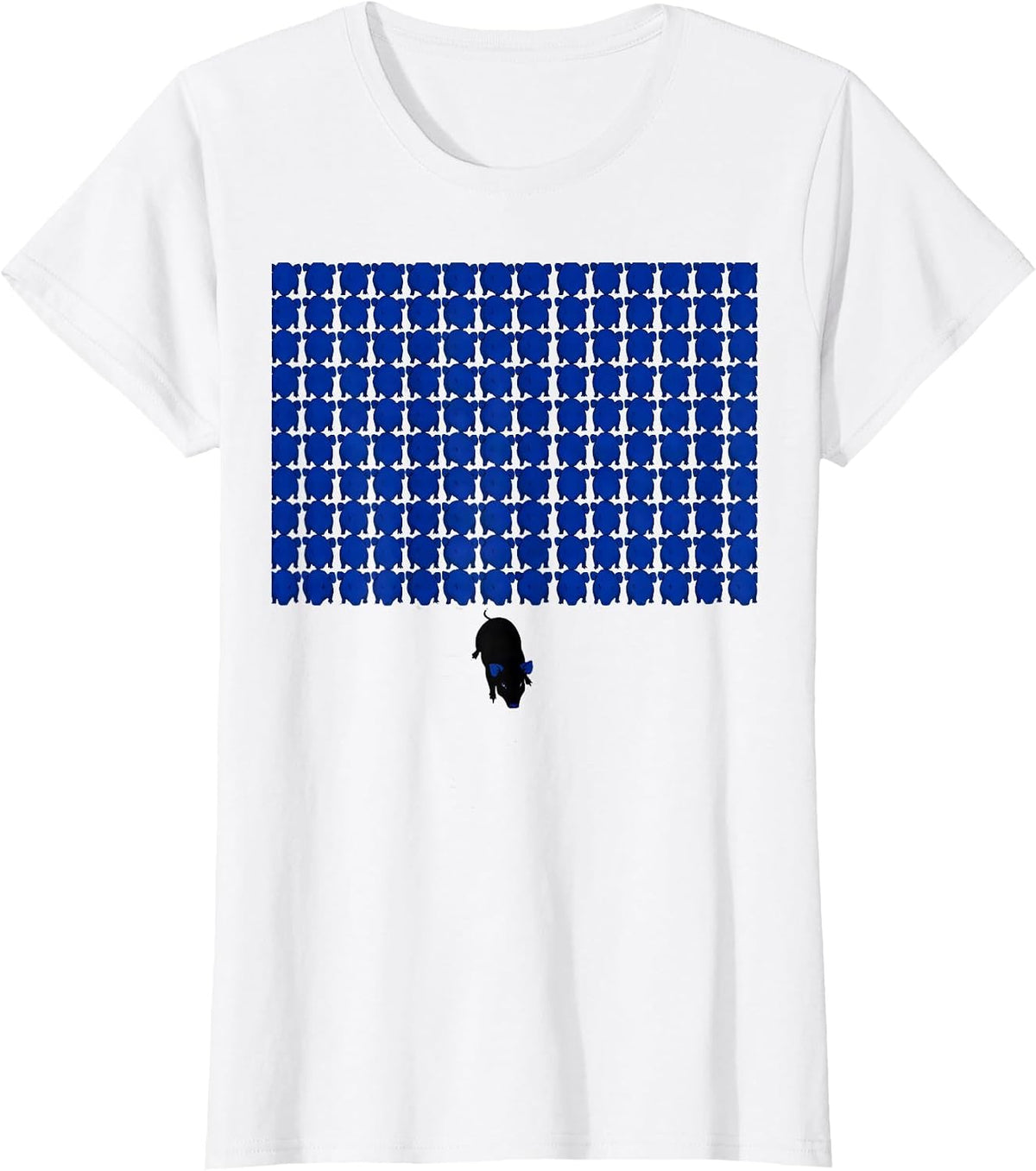 Guinea Pig Grid Pet Lover Humor T-Shirt - White