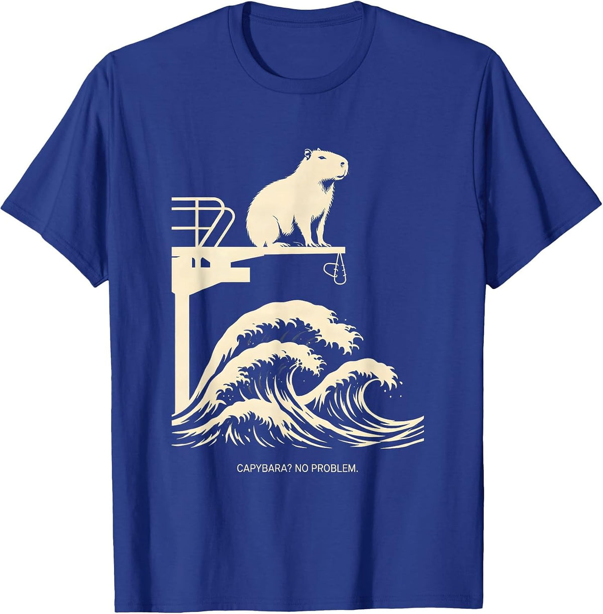 Men's Capybara? No Problem Funny Capybara Meme Animal Lover Humor T-Shirt - Royal Blue