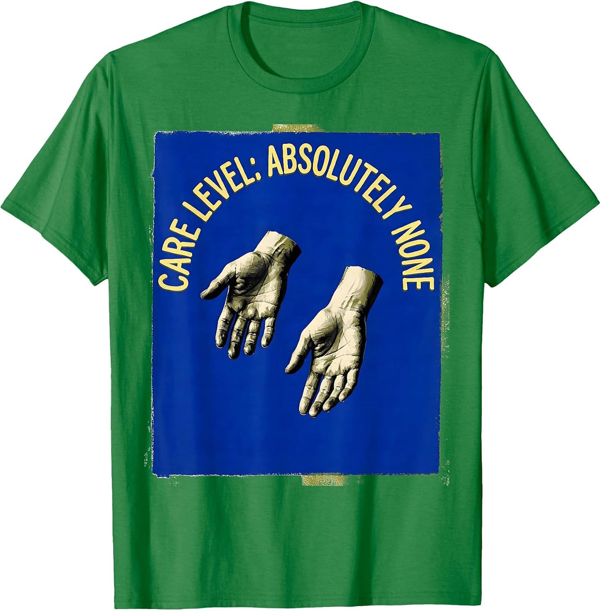 Men's We Do Not Care Club Care Level Absolutely None T-Shirt - Kelly Green