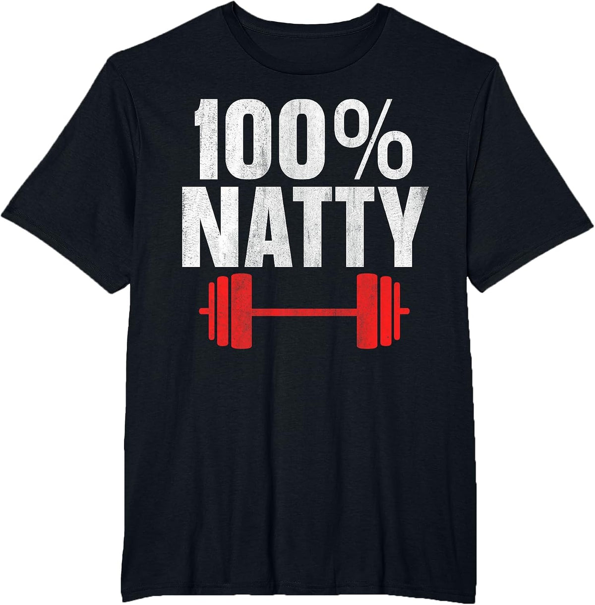 100% Natty 100 Percent Natural T-Shirt - Black