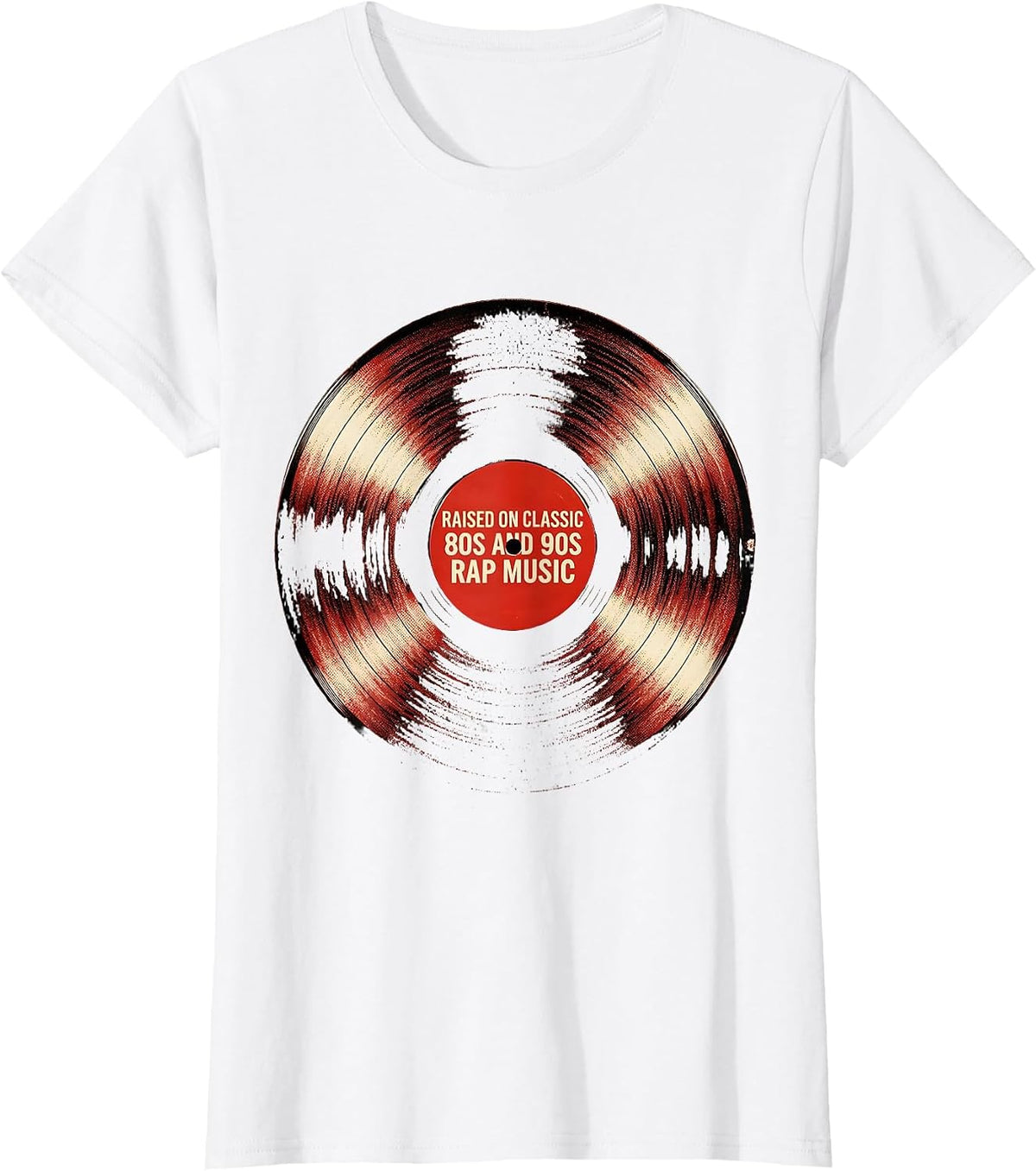 Raised On Classic 80s And 90s Rap Music Retro T-Shirt - White