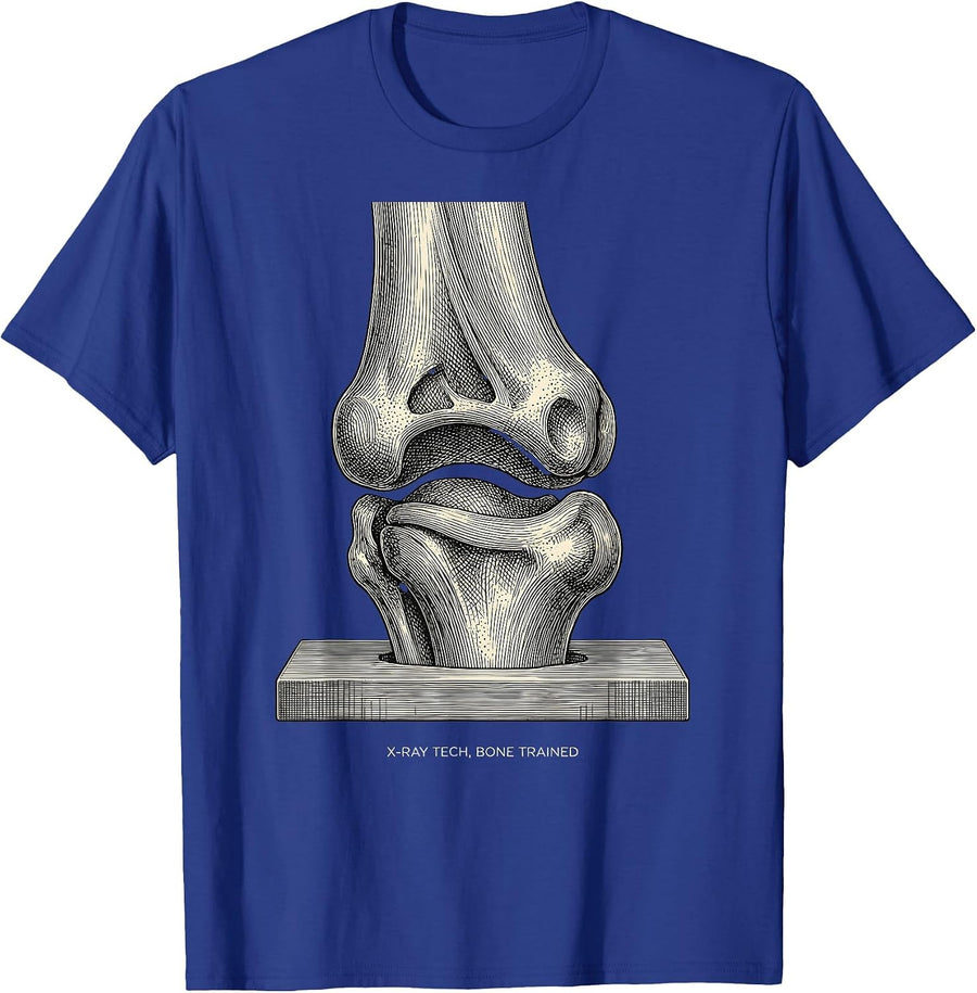 X-Ray Tech Bone Trained Funny Radiology Tech Humor T-Shirt - Royal Blue